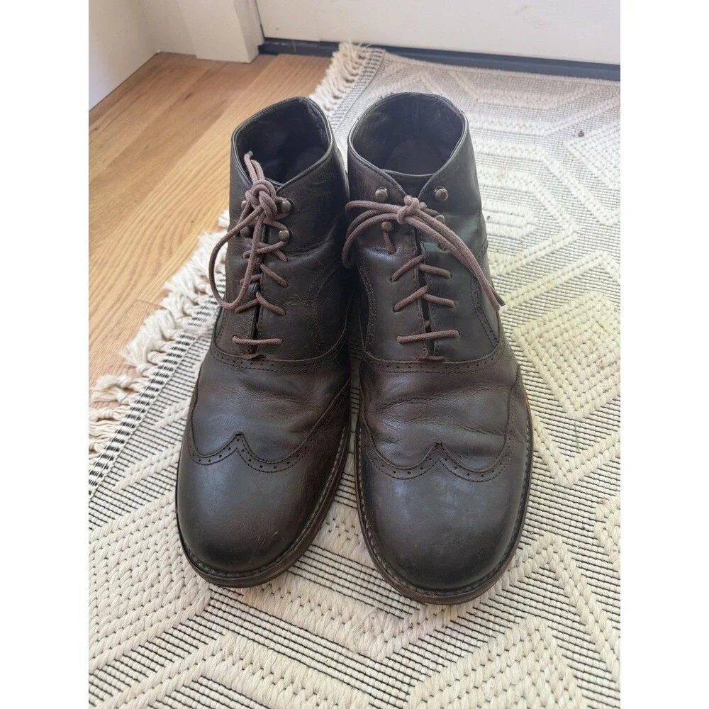 Wolverine 1000 Mile Wesley Wingtip Chukka, Leather, Black, Size 13D